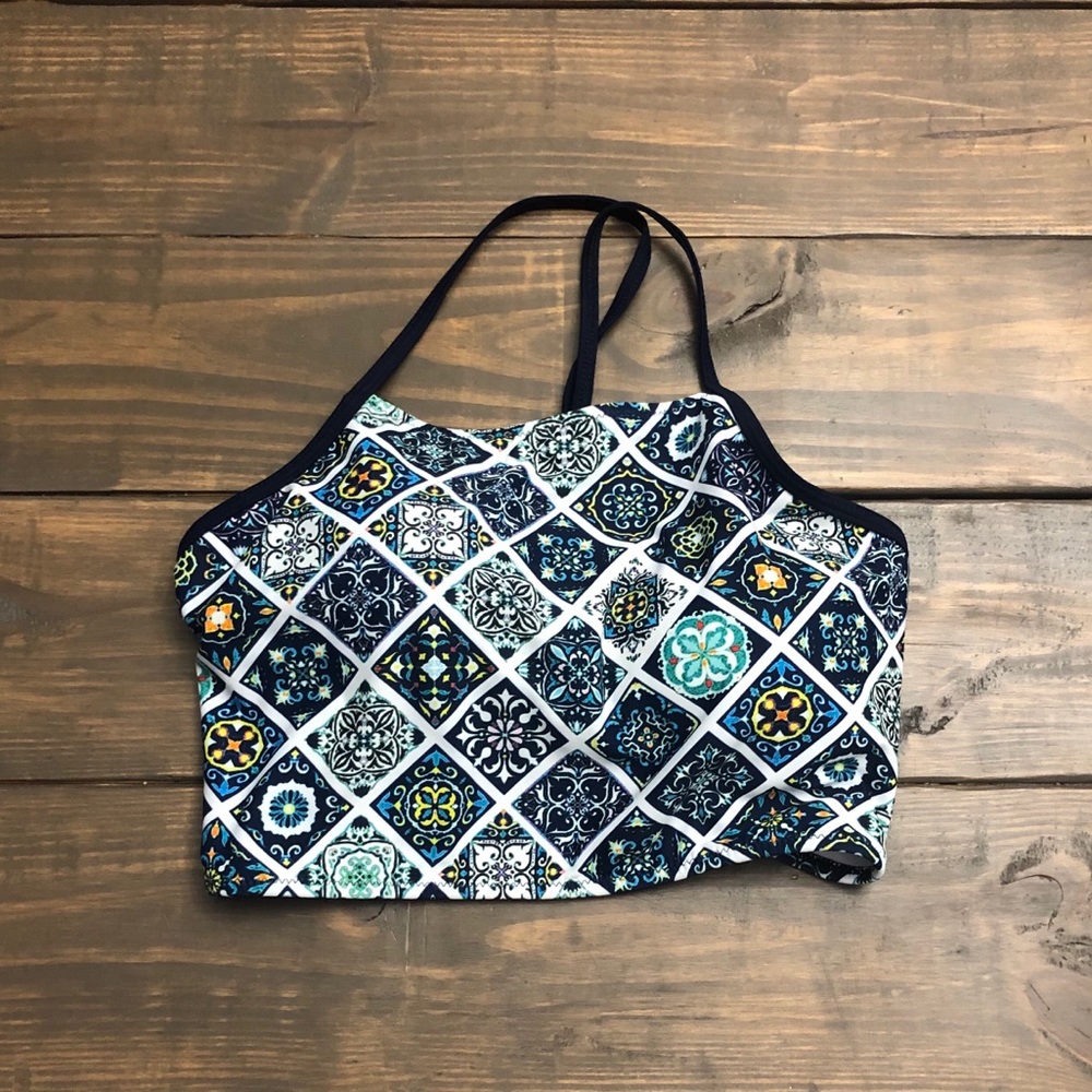 Cupshe XXL Swim Top Light Wear Navy Blue